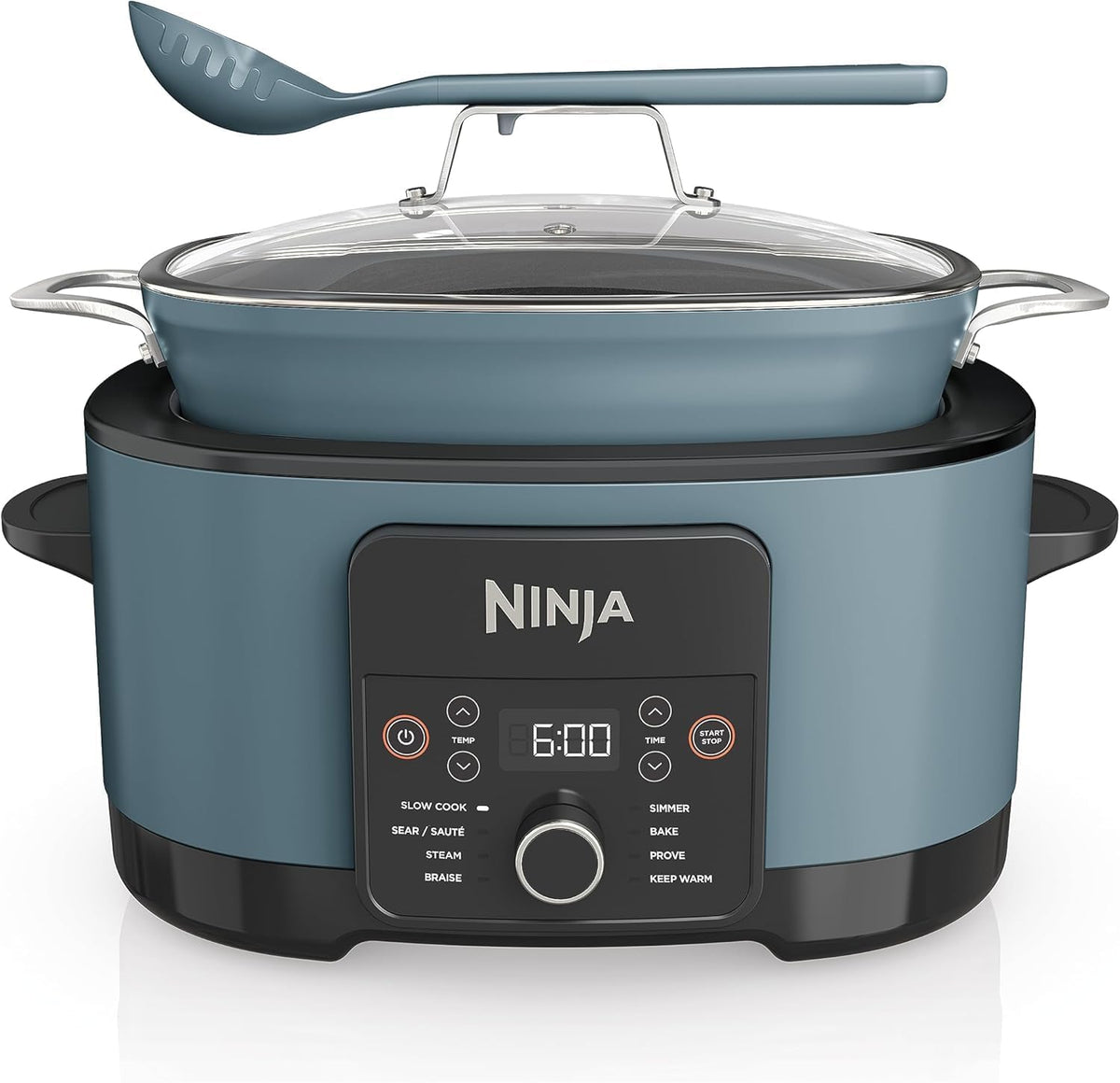 Ninja Foodi PossibleCooker, 8-in-1 8L Slow Cooker, Sea Salt Grey MC1001UK