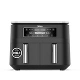 Ninja Foodi 6-in-1 Dual Zone 7.6L Air Fryer, 2 Drawers, Black AF300UK
