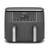 Ninja Dual Zone 6-in-1 7.6L Air Fryer, 2 Drawers, Gunmetal DZ300UK