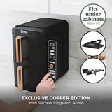 Ninja Double Stack XL 9.5L Air Fryer, 2 Drawers, Black/Copper