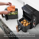 Ninja Double Stack XL 9.5L Air Fryer, 2 Drawers, Black/Copper