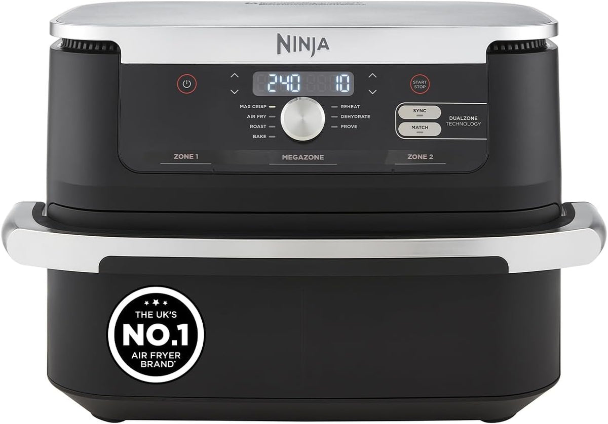 Ninja Foodi FlexDrawer 7-in-1 Air Fryer, Dual Zone, Black AF500UK