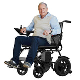 Ultra Lightweight Foldable Electric Wheelchair - 18+ Mile Range, Carbon Fiber & Aluminum Frame, Portable All-Terrain Power Chair
